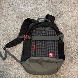 Nixon Gamma Backpack Black/Charcoal made with REPREVE recycle ocean plastics New